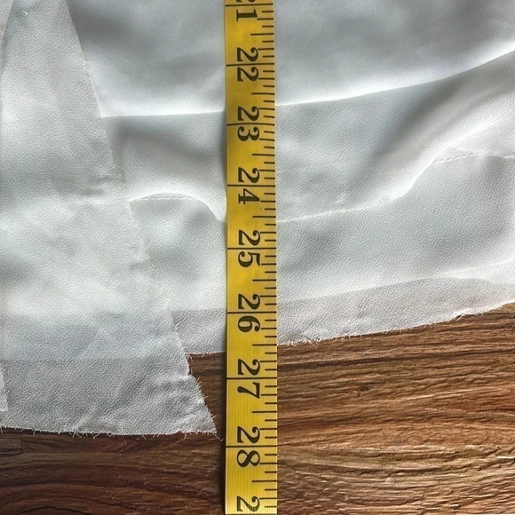 Philosophy Womens Sleeveless/tank top Ivory Stretch Layered Ruffles Size M - Picture 6 of 8